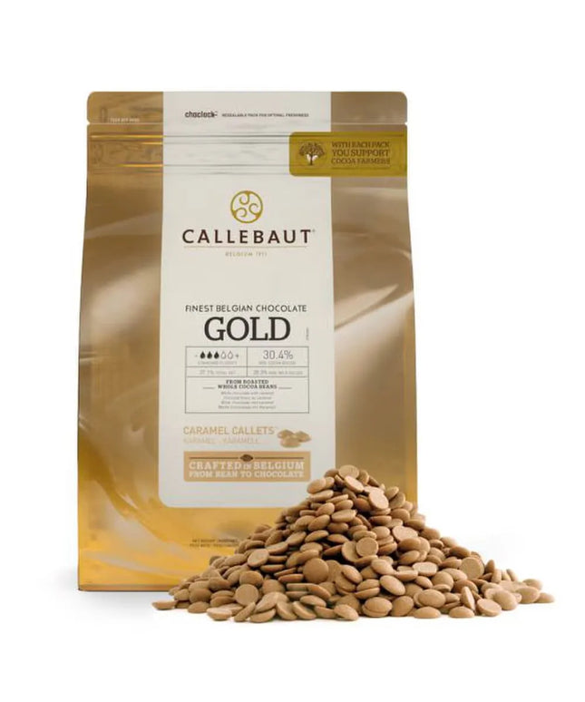 Socola Vàng Bỉ Callebaut® Tan Chảy Sephra CHK-R30GOLD-2B-U75-C Sẵn Dùng Cho Máy Phun, Túi 2.49 kg
