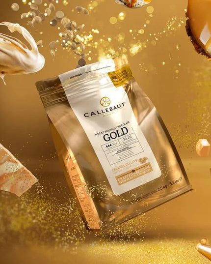 Socola Vàng Bỉ Callebaut® Tan Chảy Sephra CHK-R30GOLD-2B-U75-C Sẵn Dùng Cho Máy Phun, Túi 2.49 kg