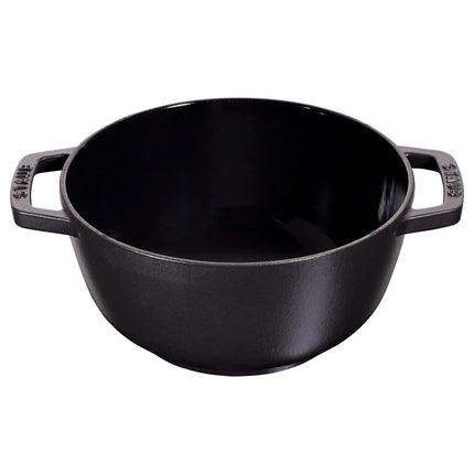 STAUB | Cast Iron Fondue Set – Ø 20 cm - Black - 6 Forks, Burner, Board