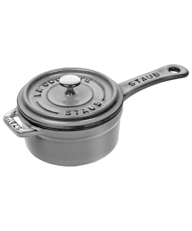 STAUB | Cast Iron Saucepan – Ø 10 cm - Graphite Grey - Grill/Oven to 260°C