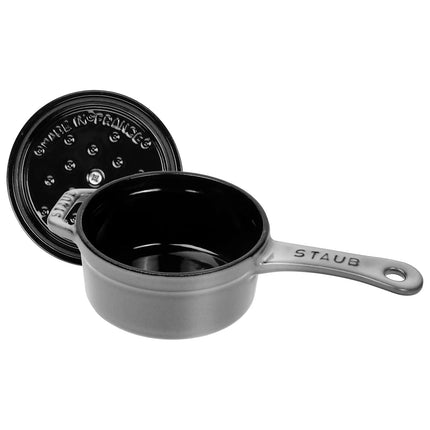 STAUB | Cast Iron Saucepan – Ø 10 cm - Graphite Grey - Grill/Oven to 260°C