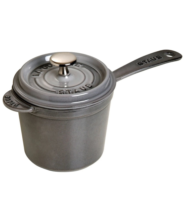 STAUB | Cast Iron Saucepan – Ø 14 cm - Graphite Grey - Grill Compatible