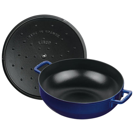 STAUB | Cast Iron Stockpot with Lid – Ø 28 cm - Black - Grill/Oven to 260°C