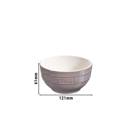 STAUB| Ceramic Bowl – Antique Grey - Ø 120 mm - Antique Glaze