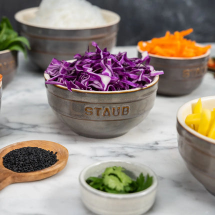 STAUB| Ceramic Bowl – Antique Grey - Ø 120 mm - Antique Glaze
