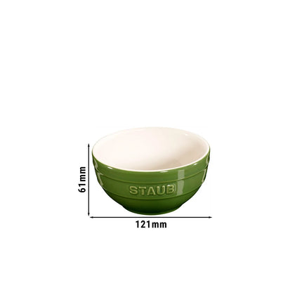 STAUB| Ceramic Bowl – Basil Green - Paprika Shape - Ø 120 mm - Oven & Microwave Safe