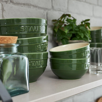 STAUB| Ceramic Bowl – Basil Green - Paprika Shape - Ø 120 mm - Oven & Microwave Safe