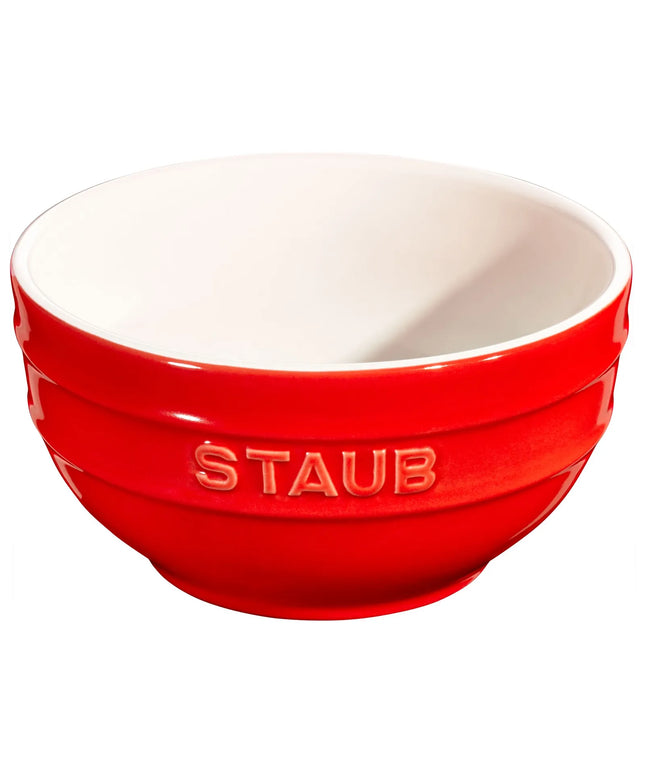STAUB| Ceramic Bowl – Cherry Red - Ø 140 mm - Antique Glaze - For Dressings & Serving