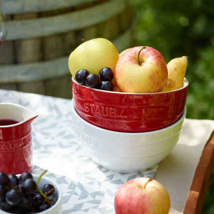 STAUB| Ceramic Bowl – Cherry Red - Ø 140 mm - Antique Glaze - For Dressings & Serving