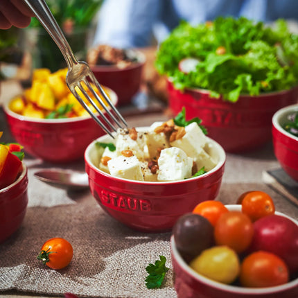 STAUB| Ceramic Bowl – Cherry Red - Ø 140 mm - Antique Glaze - For Dressings & Serving