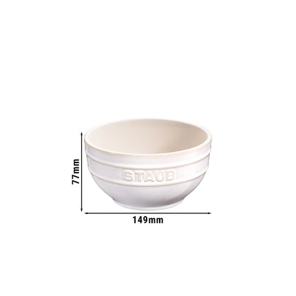STAUB| Ceramic Bowl – Ivory White - Ø 140 mm - Antique Glaze