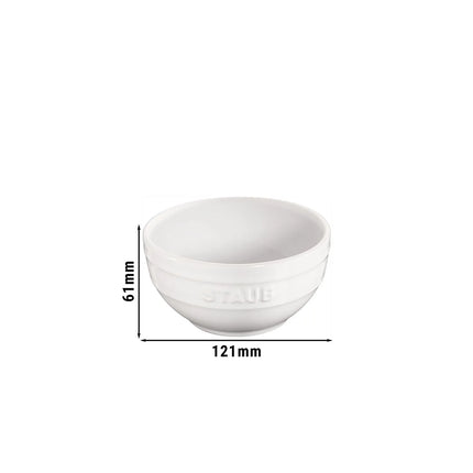 STAUB| Ceramic Bowl – Pure White - Ø 120 mm - Antique Glaze