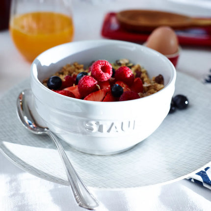 STAUB| Ceramic Bowl – Pure White - Ø 120 mm - Antique Glaze