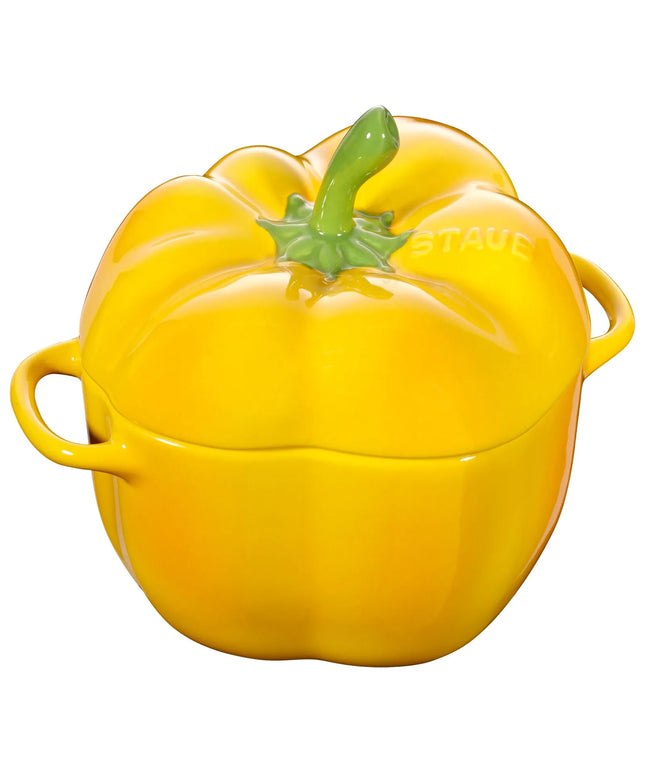 STAUB| Ceramic Cocotte Casserole Dish – Bell Pepper Shape - Yellow - 0.45 L - Made in France