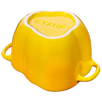 STAUB| Ceramic Cocotte Casserole Dish – Bell Pepper Shape - Yellow - 0.45 L - Made in France