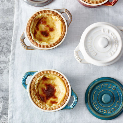 STAUB| Ceramic Mini Cocotte, Round – Antique Turquoise - Ø 100 mm