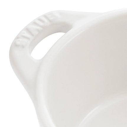 STAUB| Ceramic Mini Cocotte, Round – White - Ø 100 mm - Enamelled - Induction-Compatible
