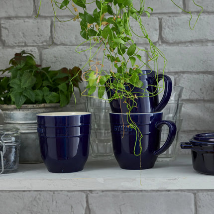 STAUB| Ceramic Mug – Dark Blue - 0.35 L - Enamelled - Ergonomic Handle