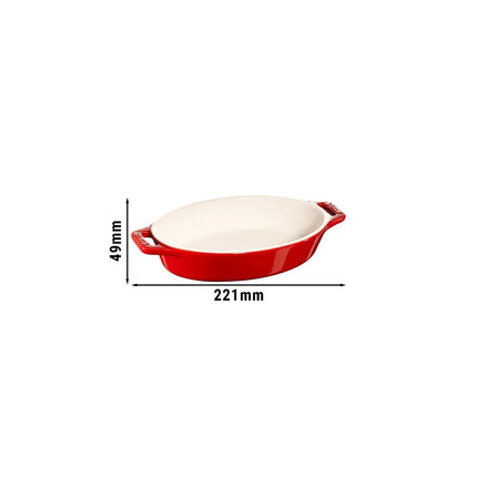 STAUB| Ceramic Oval Baking Dish – Cherry Red - 170 mm