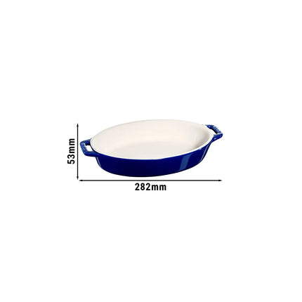 STAUB| Ceramic Oval Baking Dish – Dark Blue - 230 mm