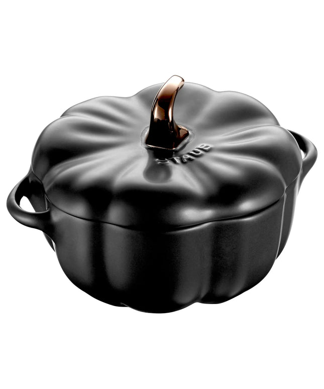STAUB| Ceramic Pumpkin Cocotte – Black - Ø 120 mm