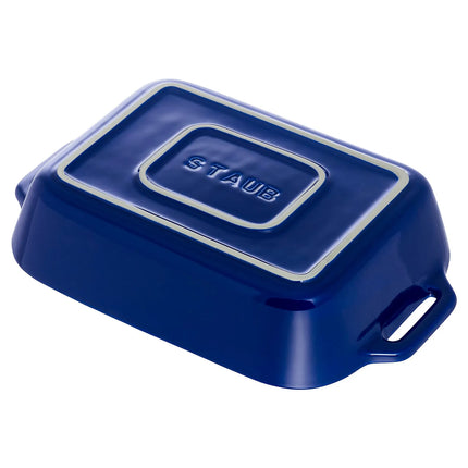 STAUB| Ceramic Rectangular Baking Dish – Dark Blue - 140×110 mm