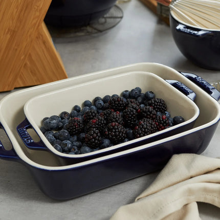STAUB| Ceramic Rectangular Baking Dish – Dark Blue - 140×110 mm