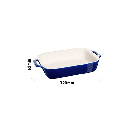STAUB| Ceramic Rectangular Baking Dish – Dark Blue - 270×200 mm