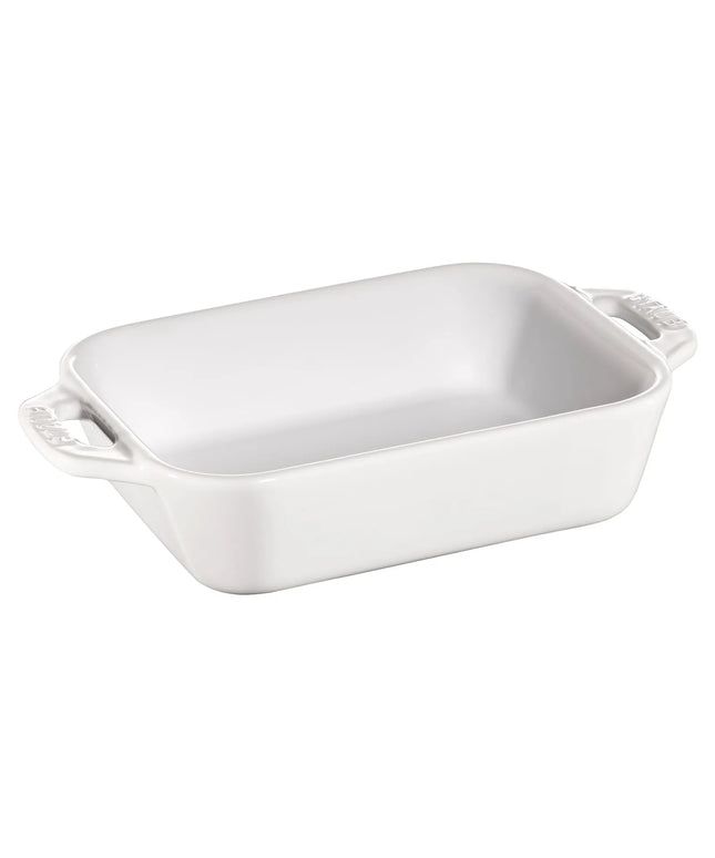 STAUB| Ceramic Rectangular Baking Dish – Pure White - 140×110 mm - Stackable