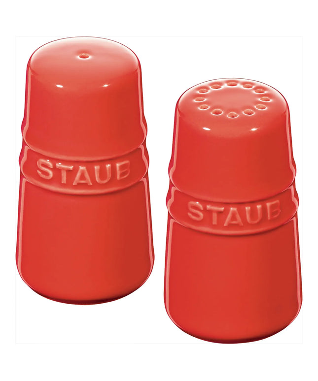STAUB| Ceramic Salt & Pepper Shaker – Cherry Red - 70 mm Height