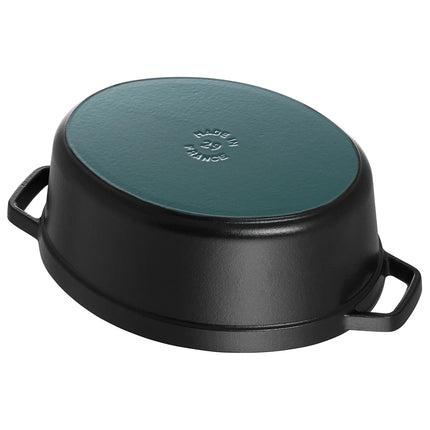 STAUB | Cocotte Oval Enamelled Cast Iron Casserole Dish – 290 mm Oval – Black