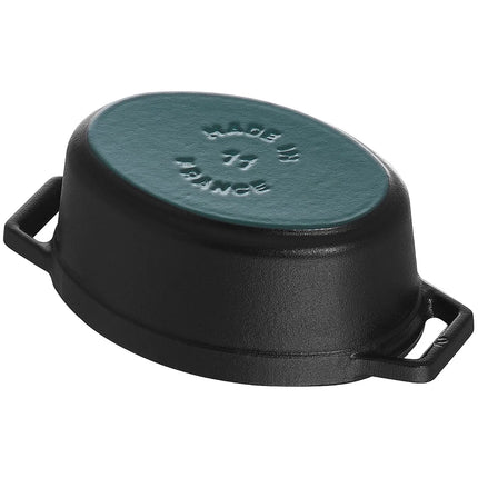 STAUB | Cocotte Oval Enamelled Cast Iron Casserole Dish – 330 mm Oval – Black