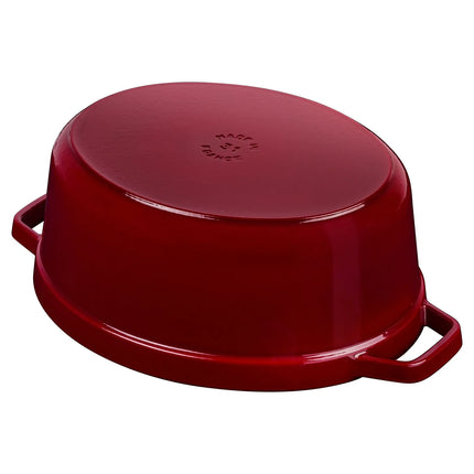 STAUB | Cocotte Oval Enamelled Cast Iron Casserole Dish – 330 mm Oval – Grenadine Red