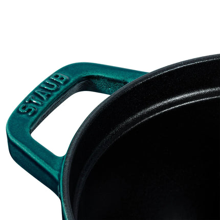 STAUB | Cocotte Oval Enamelled Cast Iron Casserole Dish – 330 mm Oval – La Mer Blue