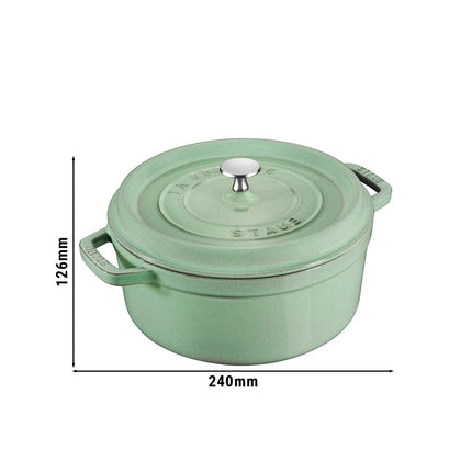 STAUB | Cocotte Round Enamelled Cast Iron Casserole Dish – Ø 180 mm
