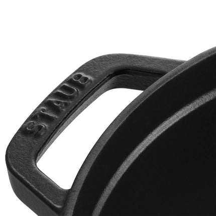 STAUB | Cocotte Round Enamelled Cast Iron Casserole Dish – Ø 180 mm – Black