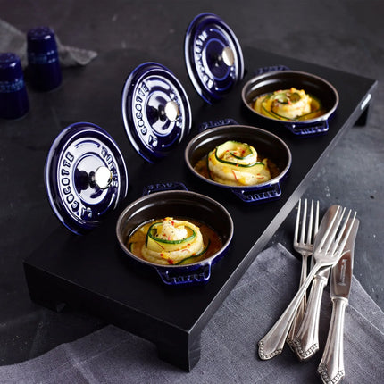 STAUB | Cocotte Round Enamelled Cast Iron Casserole Dish – Ø 200 mm – Dark Blue