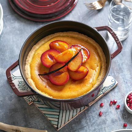 STAUB | Cocotte Round Enamelled Cast Iron Casserole Dish – Ø 200 mm – Grenadine Red