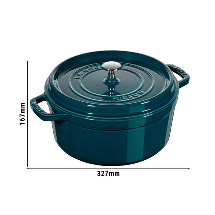 STAUB | Cocotte Round Enamelled Cast Iron Casserole Dish – Ø 260 mm