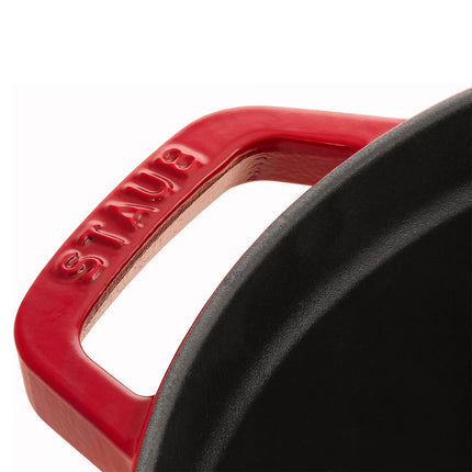 STAUB | Cocotte Round Enamelled Cast Iron Casserole Dish – Ø 260 mm – Cherry Red