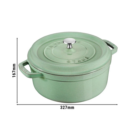 STAUB | Cocotte Round Enamelled Cast Iron Casserole Dish – Ø 260–270 mm