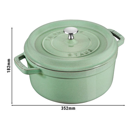 STAUB | Cocotte Round Enamelled Cast Iron Casserole Dish – Ø 280 mm