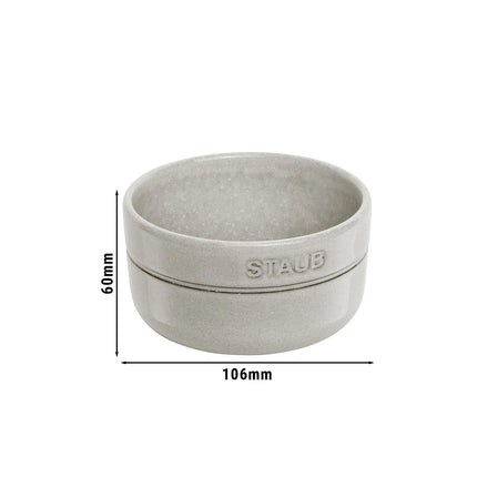 STAUB | Dining Line Ceramic Bowl – Ø 10 cm - White Truffle