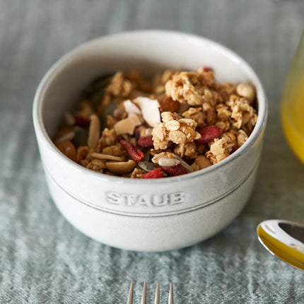 STAUB | Dining Line Ceramic Bowl – Ø 12 cm - White Truffle