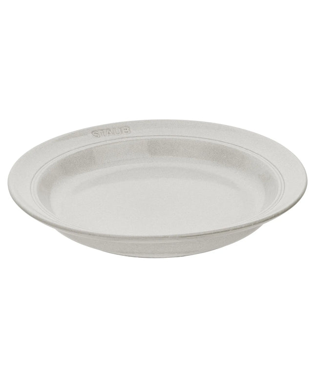 STAUB | Dining Line Ceramic Deep Plate – Ø 24 cm - White Truffle