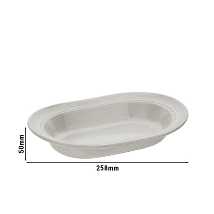 STAUB | Dining Line Ceramic Deep Plate – Ø 25 cm - White Truffle