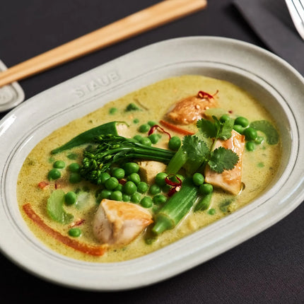 STAUB | Dining Line Ceramic Deep Plate – Ø 25 cm - White Truffle