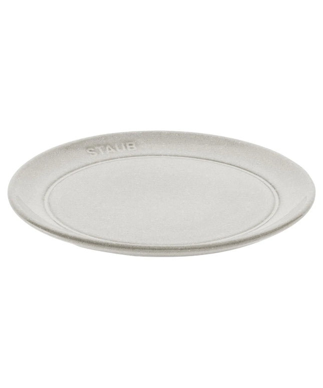 STAUB | Dining Line Ceramic Flat Plate – Ø 15 cm - White Truffle