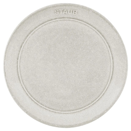 STAUB | Dining Line Ceramic Flat Plate – Ø 15 cm - White Truffle