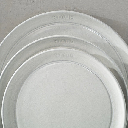 STAUB | Dining Line Ceramic Flat Plate – Ø 15 cm - White Truffle